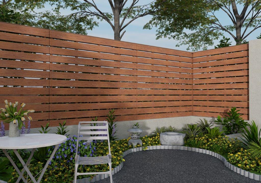Exterior partitions with Everwood WPC Ultra planks
